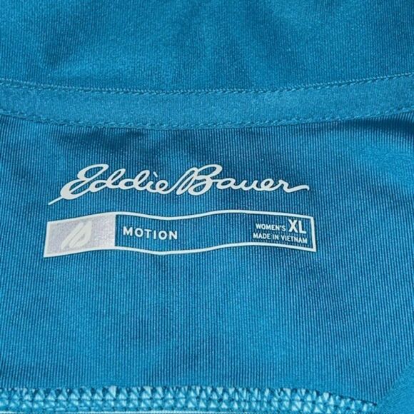 Eddie Bauer Womens Athleisure Jacket Motion Blue Size XL Full Zip Long Sleeve - Picture 5 of 5